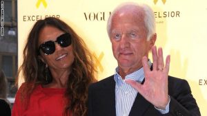 MILAN, ITALY - SEPTEMBER 06:  Leonardo Del Vecchio and his wife attend the opening cocktail party of Excelsior Milan on September 6, 2011 in Milan, Italy.  (Photo by Getty Images/Getty Images)