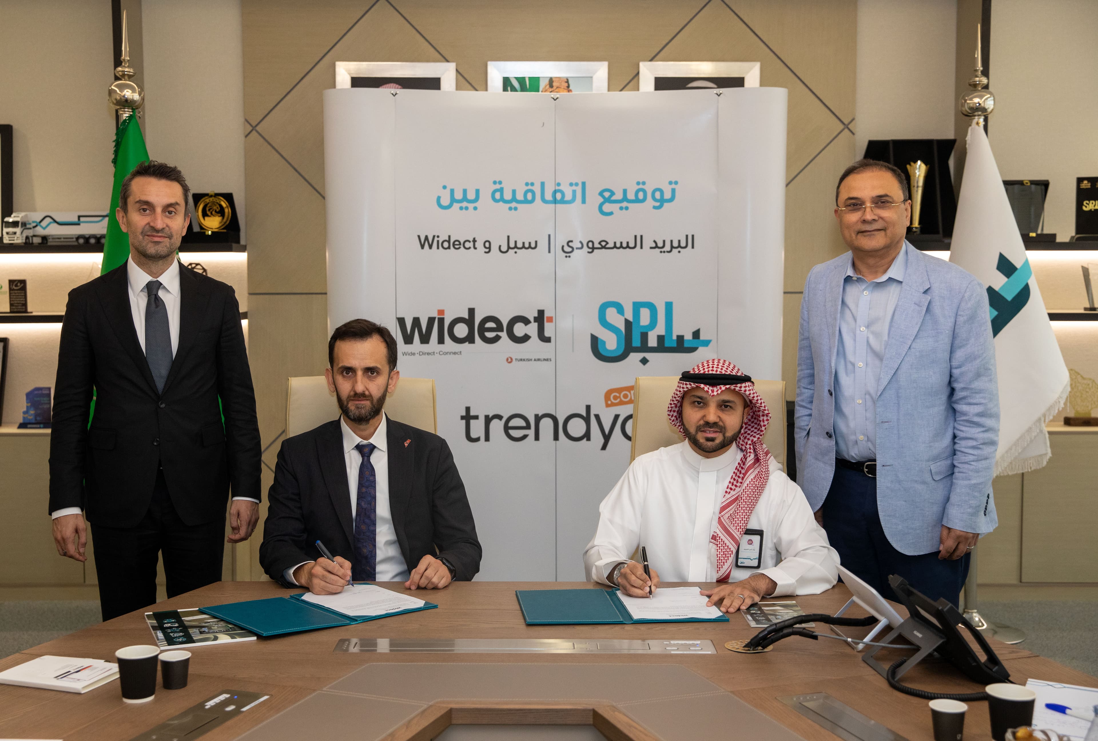 اتفاقية بين "سبل" و Widect بحضور Trendyol .. لتسهيل الشحنات الدولية بين السعودية وتركيا