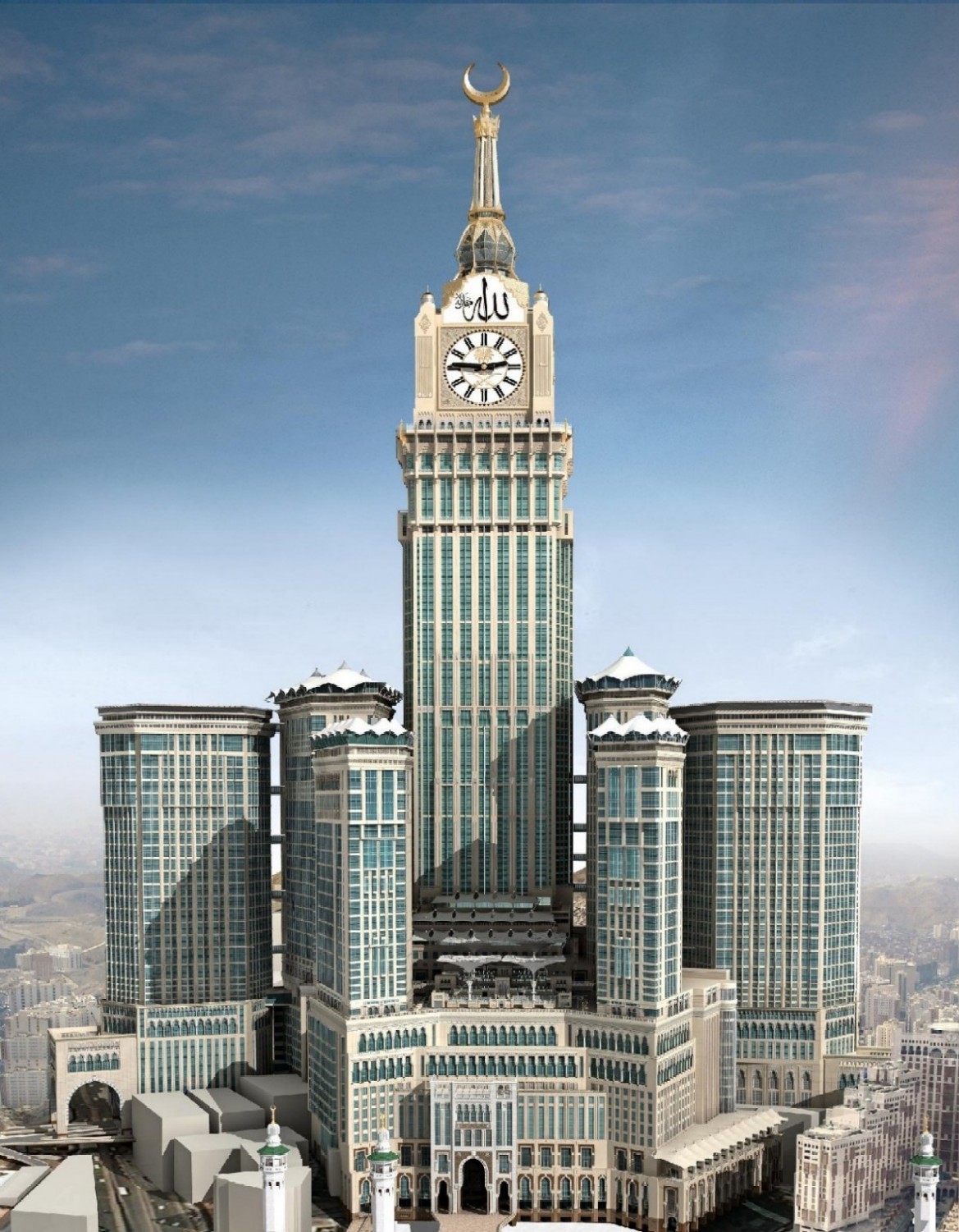 Башня в мекке. Часовая башня Абрадж Аль-Бейт. Королевская часовая башня в Мекке. Королевская башня Абрадж Аль Бейт. Абрадж Аль-Бейт (часовая Королевская башня)—Мекка (Саудовская Аравия).