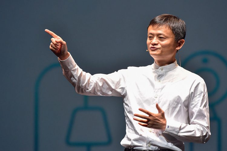 CHIBA, JAPAN - JUNE 18:  Jack Ma,CEO of the Alibaba Group  speaks during the news conference on June 18, 2015 in Chiba, Japan. Softbank Corp. announced that its humanoid product, Pepper, developed by the company's Aldebaran Robotics unit, will be available for consumers at 198,000 yen on June 20, 2015. SoftBank Corp. also announced that  Alibaba Group Holding Limited and Foxconn Technology Group reached an agreement that Alibaba and Foxconn will each invest 14.5 billion in SoftBank Robotics Holdings Corp., to promote Softbank's robotic business including Pepper to the global market.  (Photo by Koki Nagahama/Getty Images)