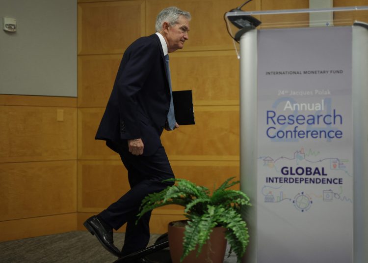 Fed Chair Powell Speaks At IMF's Jacques Polak Annual Research Conference
